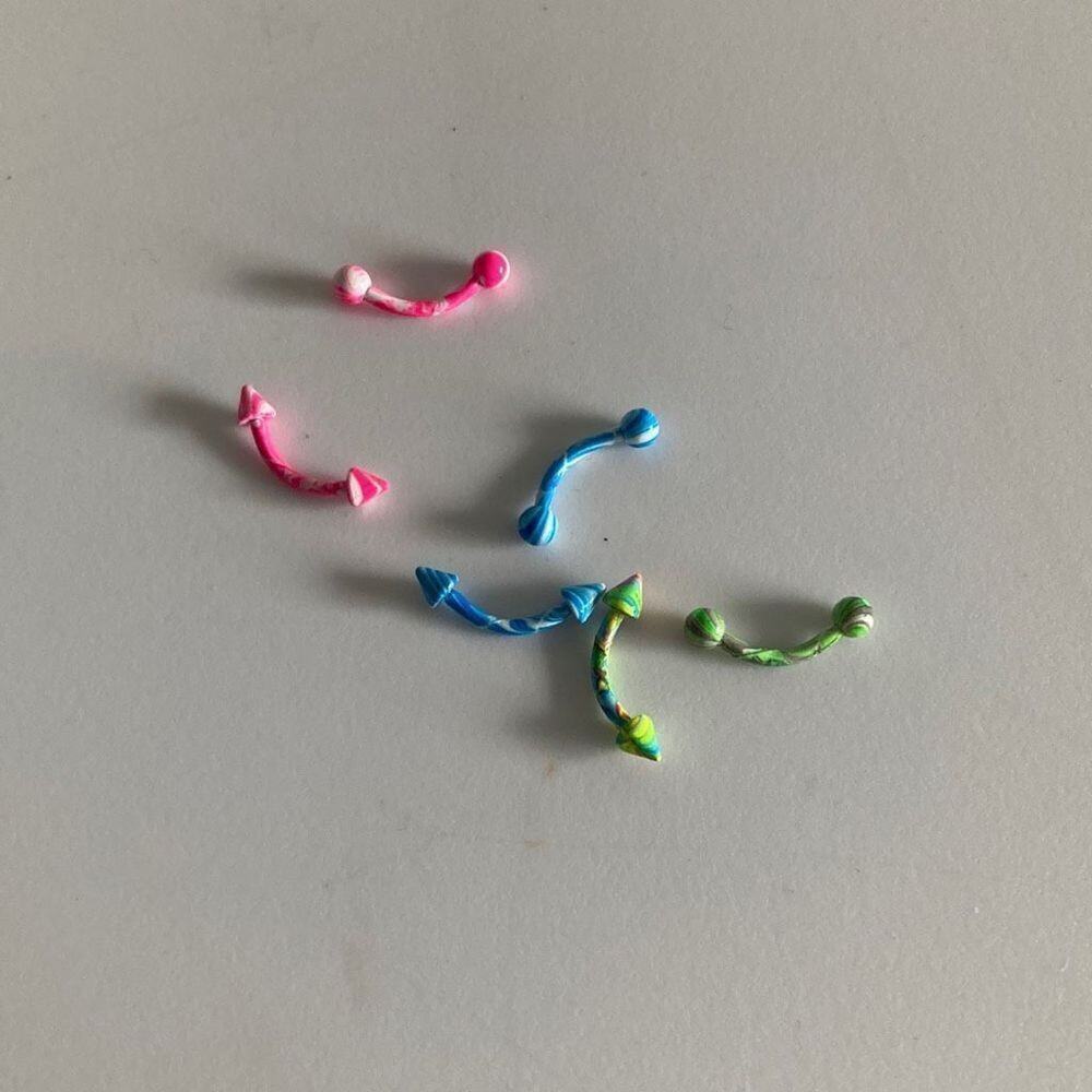 Body piercing screw back body jewelry  16g